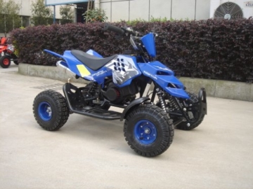 Mini ATV Easy Pullstart Quad Pocketquad Kinderquad Kinderfahrzeug Repti (Blau) -