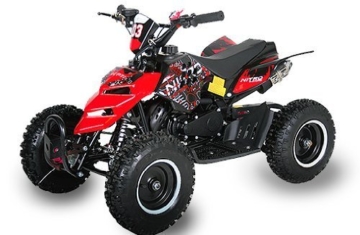 Mini ATV Quad Repti 6 Zoll Reifen Miniquad Kinderquad Cross Pocketquad Rot - 1