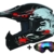 ATO Moto Kids Pro Kinderhelm in Schwarz inklusive MX Motorrad Brille - 1