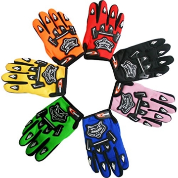 Leopard Junior Kind Kinder MX Motocross Handschuhe Kinder Dirty Bike Quad Motorrad Motorrad Handschuhe Rosa M - 1