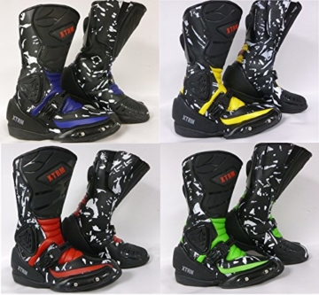 NEU MOTORRAD KIDS STIEFEL XTRM ADVENTURE SPORTS KINDER QUAD STIEFEL ALLE FARBEN (34, BLAU) - 1