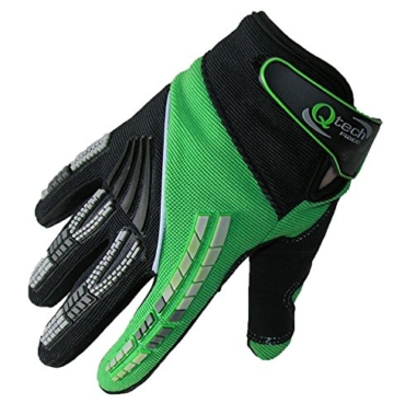 Qtech - Kinder Motocross-Handschuhe - Grün - XXS (ca. 6-9 Jahre - 1