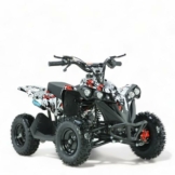 KXD M3 E-Starter 6" 49ccm Quad Mini ATV Miniquad Benzinmotor Kinderquad Kinder Enduro Pocketquad Sportquad Jugendliche Freizeitfahrzeuge Elektroquad Erwachsene Funsport Grafity Weiss - 1