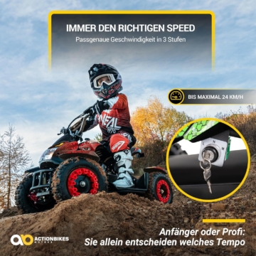 Actionbikes Motors Kinder Quad Elektro ATV Cobra 800 Watt 36 Volt