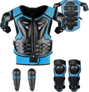 Fansport Schutzkleidung Set 5-teilig Kinder Motorrad Panzer - Ansicht 1