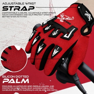 BEAST RAGE Kinder Motocross Handschuhe - Ansicht 3