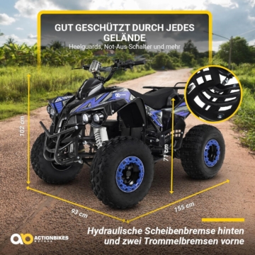 Actionbikes Motors S-10 Midiquad 1000 Watt 48 Volt Kinderquad - Ansicht 4