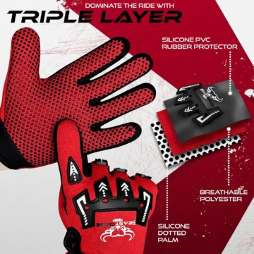 BEAST RAGE Kinder Motocross Handschuhe - Ansicht 4