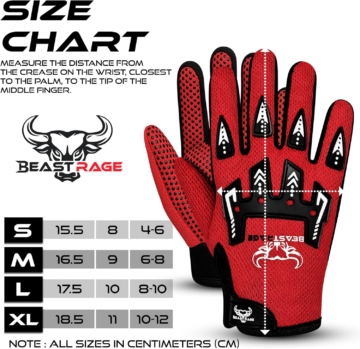 BEAST RAGE Kinder Motocross Handschuhe - Ansicht 5