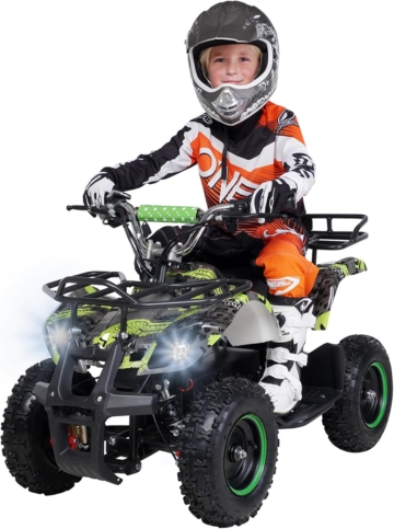 Actionbikes Motors Torino 1000 Watt 36 Volt Elektro Miniquad in Grün Polo für Kinder ab 8 Jahren