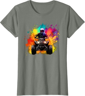 Colourful Quad for Mud Lovers, Boys and Girls T-Shirt