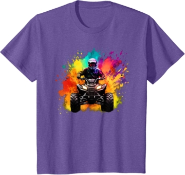 Colourful Quad for Mud Lovers, Boys and Girls T-Shirt